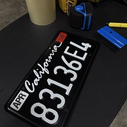 License plate wrap