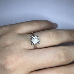 Cushion Engagement Ring 10K Gold