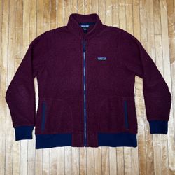 Patagonia Women's Woolyester Fleece Jacket Oxide Red Sz. L