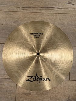 Zildjian A Medium Thin crash 16 Cymbal Excellent Used Accessories Drums