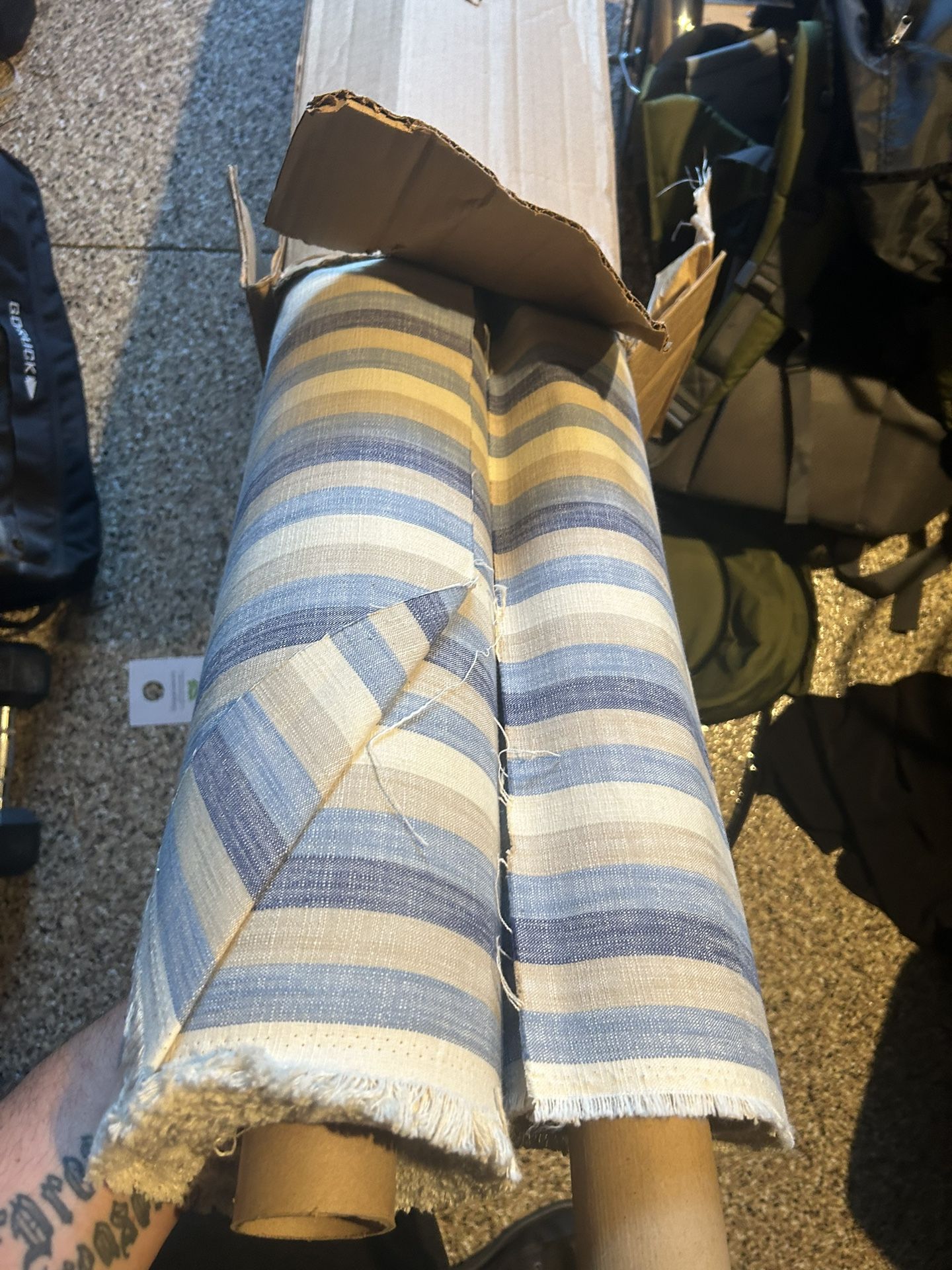 1 Full And 1 Half Full Roll Of Decorative Interior Fabric