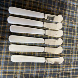 Vintage Sheffield England Marshall Field 6 Knife Cheese or Butter Set 