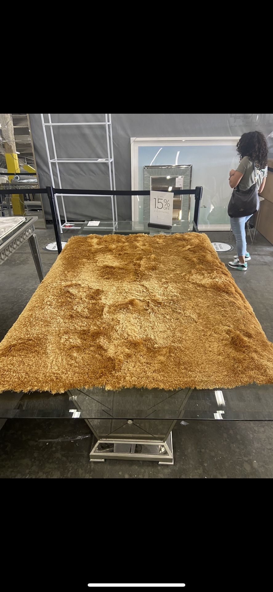 Z Gallerie Indochine Rug - Gold 