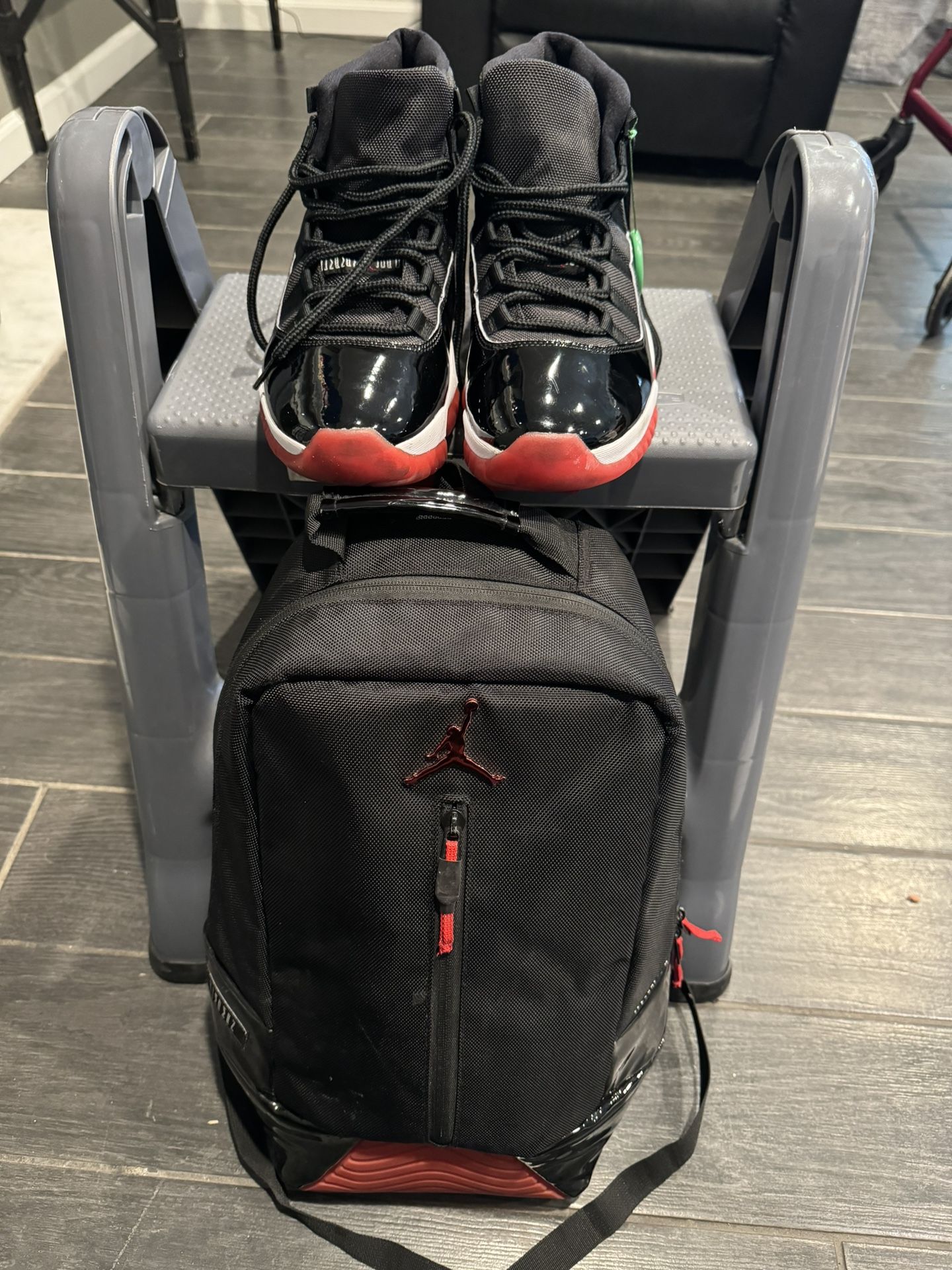 Jordan Shoe Bag Jordan 11 Bred Backpack Jordan Shoe Backpack
