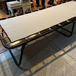 New Foldable Twin Size Cot Bed With Mattress 