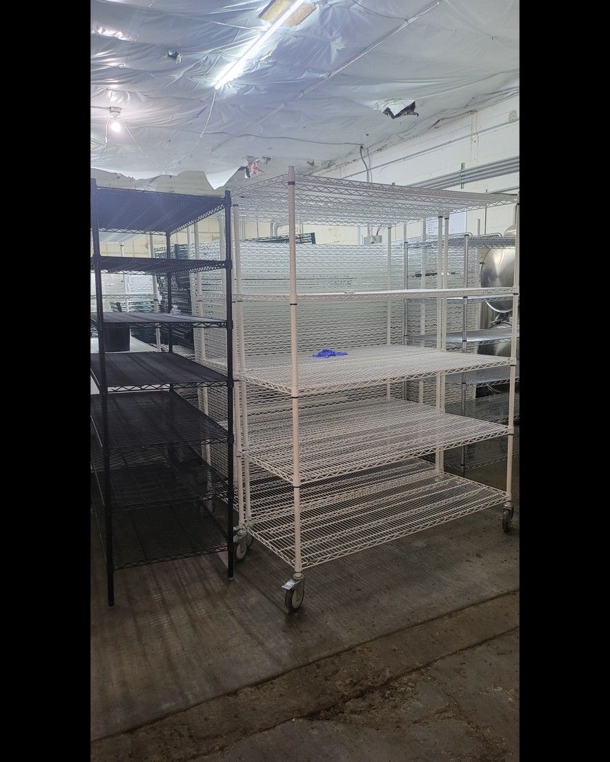 Epoxy Heavy Duty Metal Shelf 60 x 24 x 72