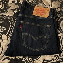 Navy Blue Levi’s 501 