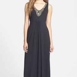 Tommy Bahama Embellished Jersey Maxi Dress - Size XXS - New 
