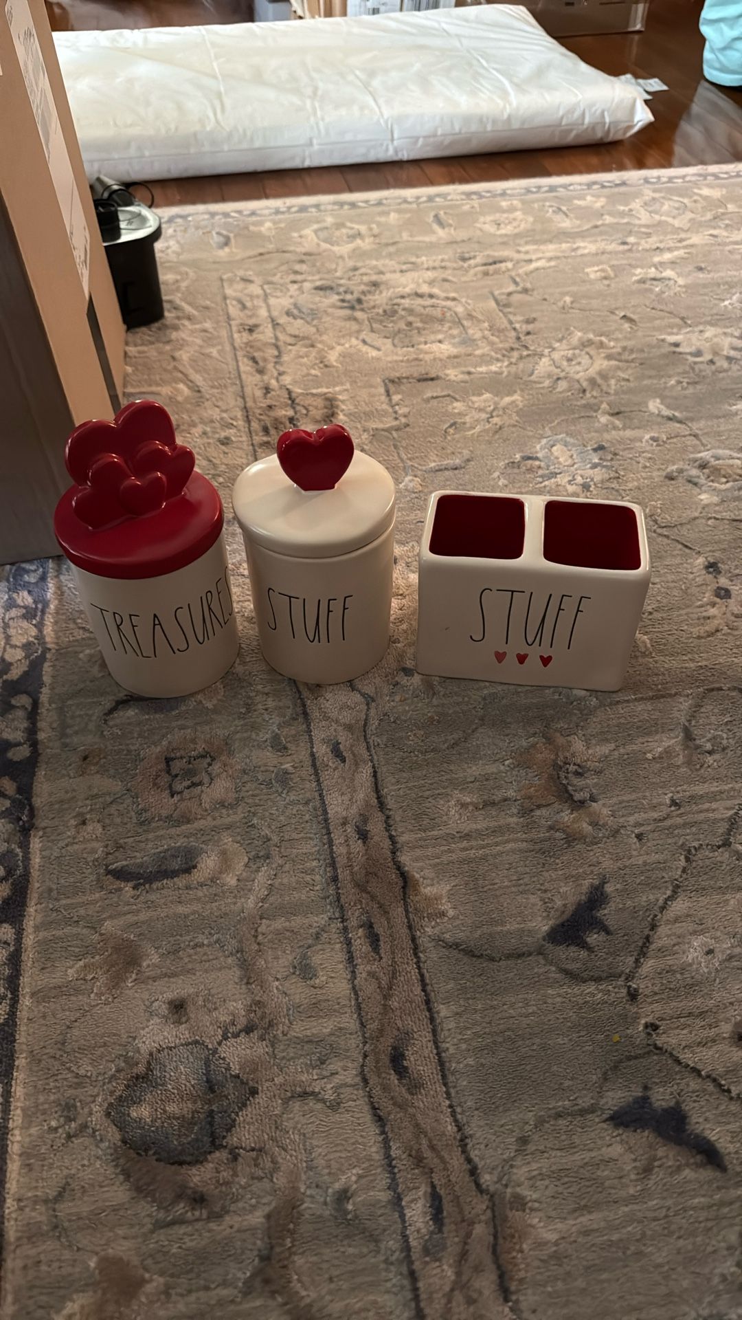 (3) Pieces Rae Dunn Container All (3) For $20