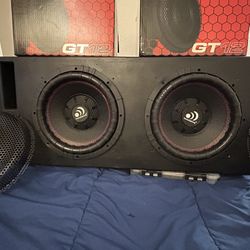ASK FOR PRICE Massive Audio GT12 1000 Watts 12" Dual 4 Ohm Car Audio Subwoofer GT124 W/ Grille( PLEASE LOOK THROUGH ALL PICTURES )