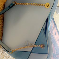 Two Different Shades Of Blue Purse