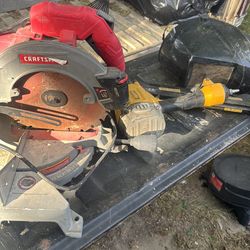 Tablesaw,nailgun,weld helmet