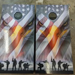 American Soldier Cornhole Boards
