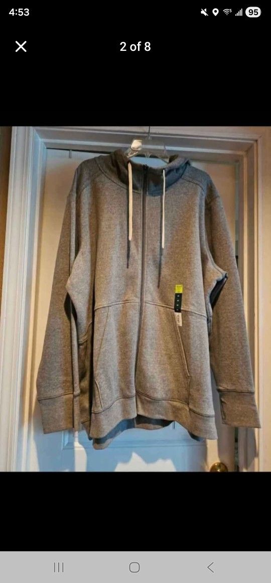 New womans size 4X Tek Gear ultra soft fleece grey sweater 🩶🤍