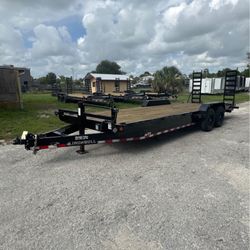 7 x 24 equipment trailer iron bull 