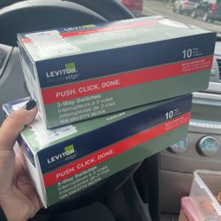 10pk X 2 3way Decora Switches White