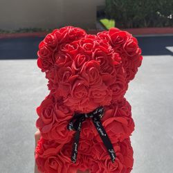 Rose Teddy Bear for Mom Mother's Day Birthday