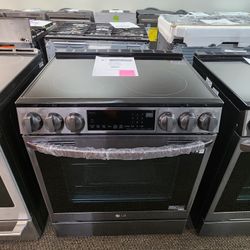 6.3 Cu. Ft. Slide In Electric Range With Self Cleaning, Instaview And Air Fry