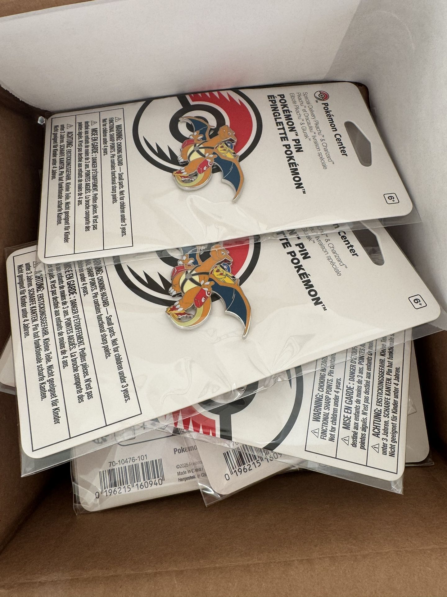 Special Delivery Pikachu & Charizard Pokémon Pin