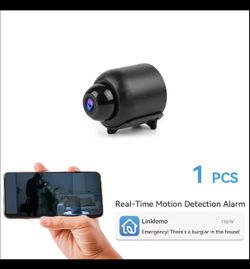 Night Vision Wireless Spy Camera – 1296P HD, 360° Rotation, 2.4GHz/5GHz WiFi, Tiny & Covert, Black