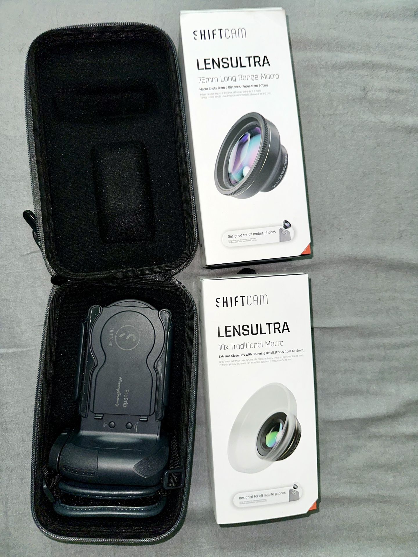 Shift cam Pro grip & lenses