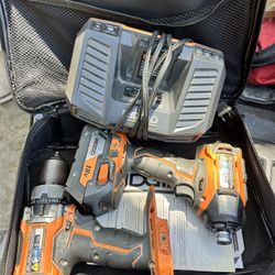Rigid Drill Set W/ Charger & Battery