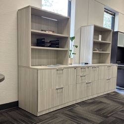 $100 Off 2 Drawer Lateral File Cabinet W/ Bookcase Top