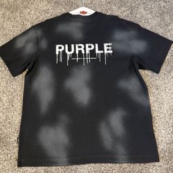 Men Purple Brand Shirt Large 