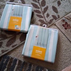 Cloth Shower Curtains. New. Summer Flipflops. $10 Each