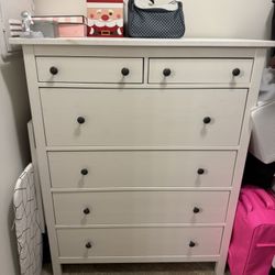 Ikea 6-drawer chest, white stain, 42 1/2x51 5/8 "