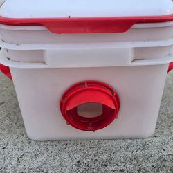 10Lb Chicks Chicken Feeder 4 Medium 3-Inch Feeding Ports.

One Lifetime Feeder for Your Flock: 3-inch Medium Ports are safe and accessible for chicks 