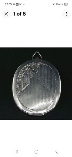 Vintage AACCO sterling silver art deco  locket