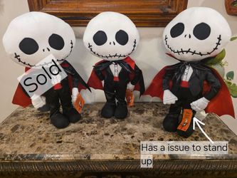 New 20"Jack Skellington As Vampire Halloween Greeter 25.00 Each