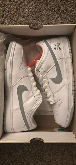 Nike SB Dunk Low - ‘Supreme 94 White Metallic Silver’ Size 10.5 Brand New
