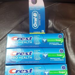 Crest & Oral B Toothbrush