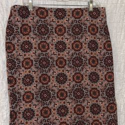 LOFT outlet: Retro Print Skirt, Size: 12