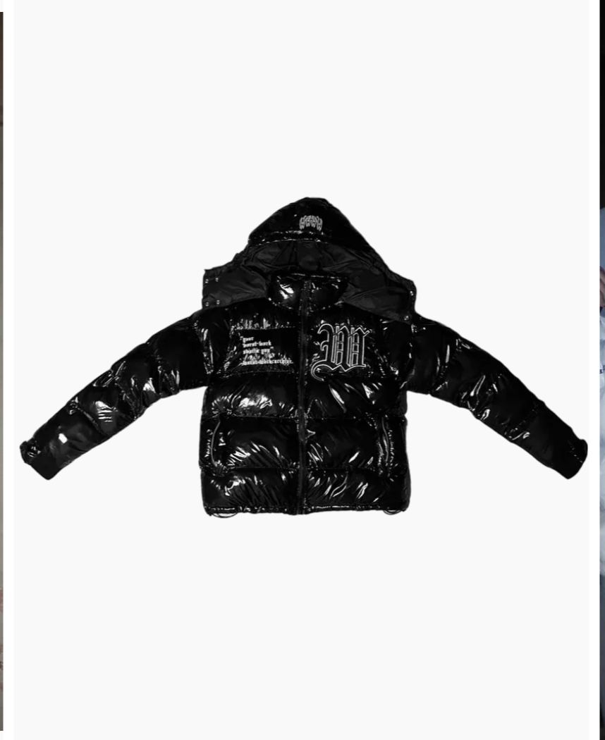 Glossy Black Puffer