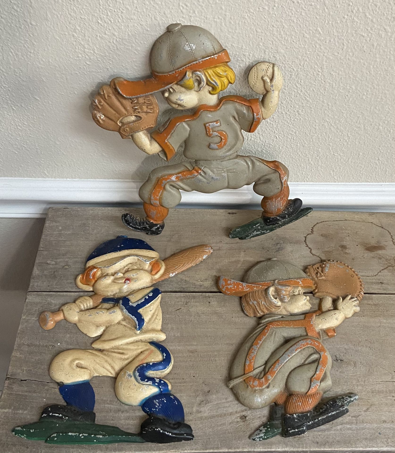 Vintage Metal Wall Hanging Baseball $15 for All xox