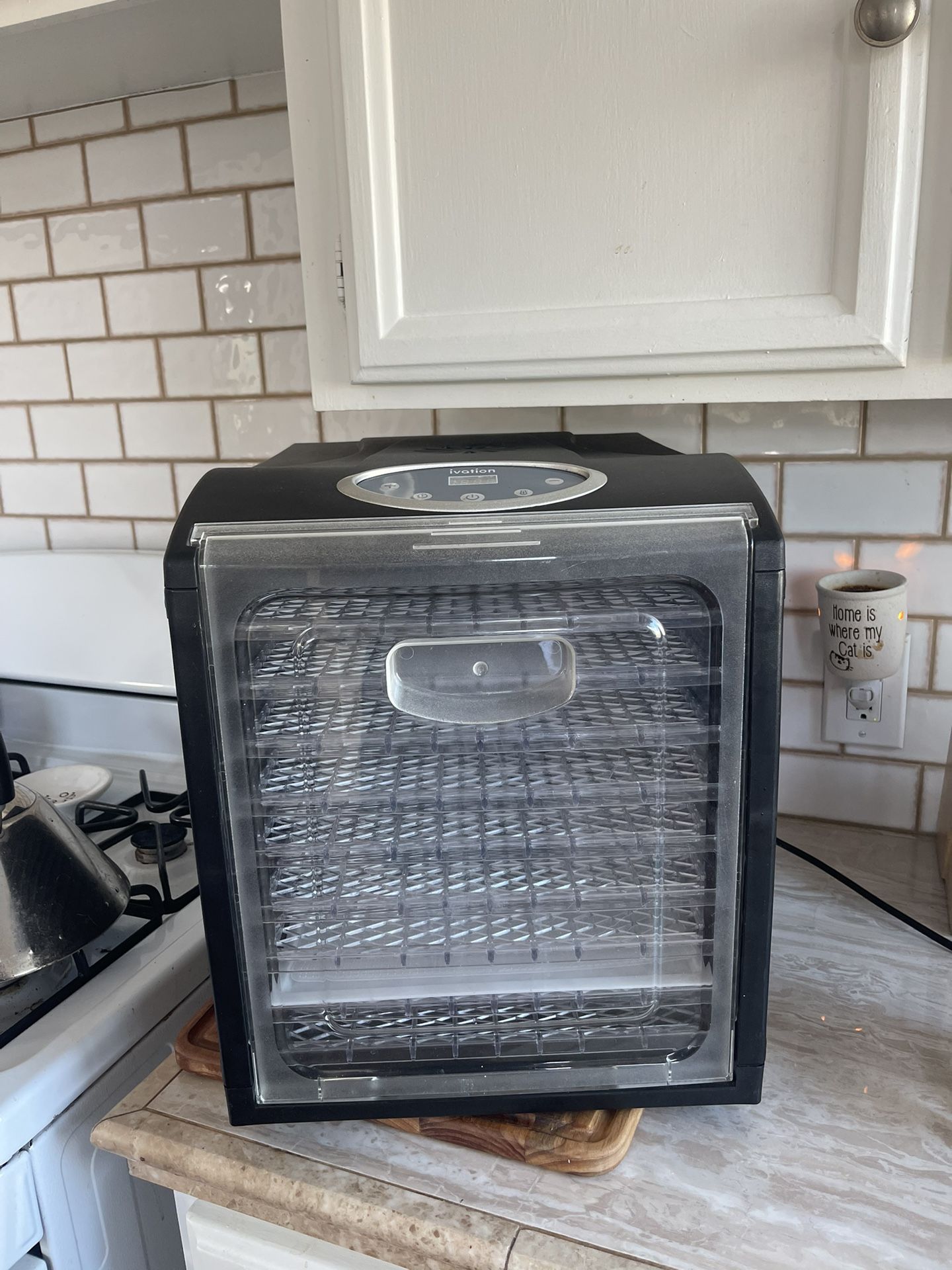 Ivation 9 Tray Countertop Digital Food Dehydrator Drying Machine 600w with Preset Temperature Settings, Auto Shutoff Timer and Even Heat Circulation f