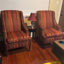 Red Maroon Set Of Chairs