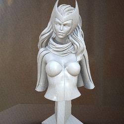 Scarlet Witch Fan Art Statue Bust DC Marvel Comic Book Video Game