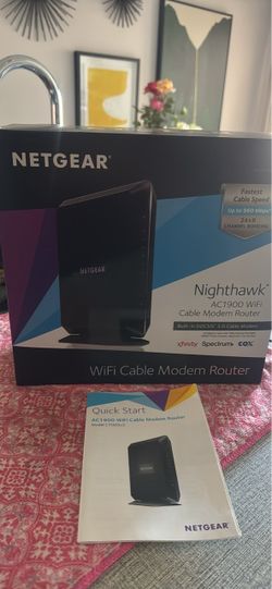 NETGEAR Nighthawk AC1900 WiFi Cable Modem Router – Model C7000v2