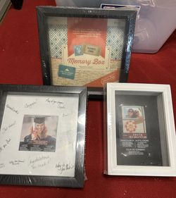 3 Shadow Boxes - New, Never Used - Crafts