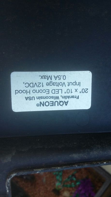 Aqueon 10 gallon tank and hood only .