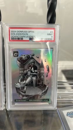 2024 Donruss Optic Ken Anderson Downtown Legends PSA 9
