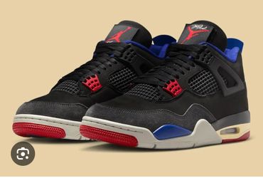 Jordan air 4 retro black fire red deep royal blue