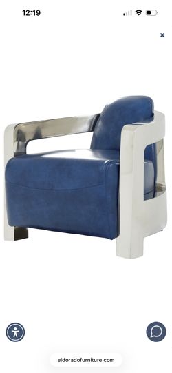 Aviator II Blue Leather Accent Chair( I have 2 of them )