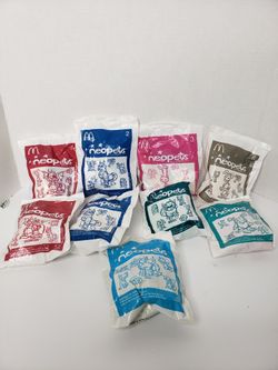 Lot of 9 McDonalds Happy Meal NeoPets Plush Toys NIP 