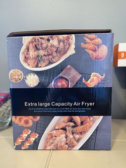 New Air Fryer Extra Large Capacity LCD Touch Control 2400 Watts 6L