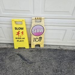 Slow Children At Play Signs
